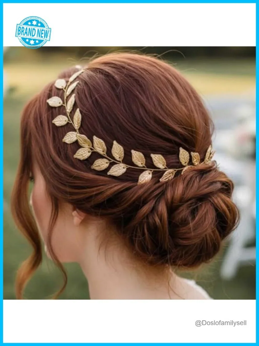 Gold Leaf Hair Vine Greek Goddess Headpiece Wedding Hair Accessory